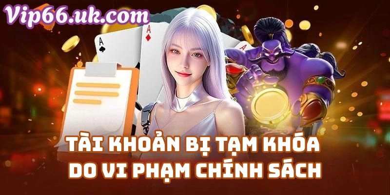 Lỗi rút tiền VIP66 do Tài khoản bị tạm khóa vi phạm chính sách